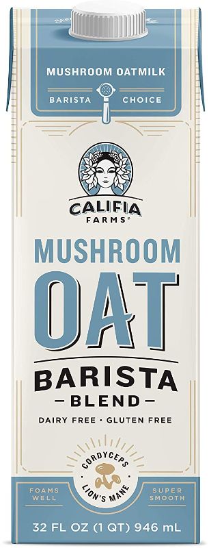 Photo 1 of 6pk Califia Farms - Mushroom Oat Milk, Barista Blend, 32 Oz | Dairy Free | Creamer | Vegan | Plant Based | Gluten-Free | Non-GMO | Shelf Stable