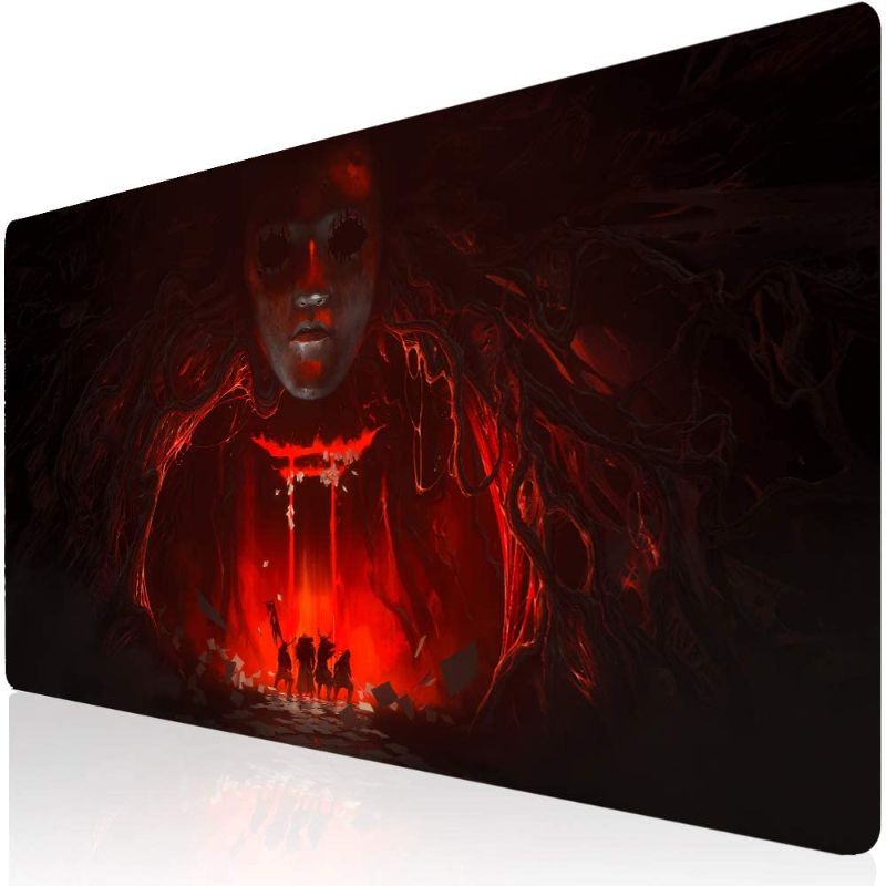 Photo 1 of Bimormat Large Gaming Mouse Pad Wide (Long) Custom Professional Mousepad, Stitched Edges, Ideal for Desk Cover, Computer Keyboard, PC and Laptop (90x40)