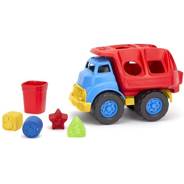 Photo 1 of Green Toys Disney Baby Mickey Mouse & Friends Shape Sorter Truck, Play Vehicle educational focus, motor skills and coordination