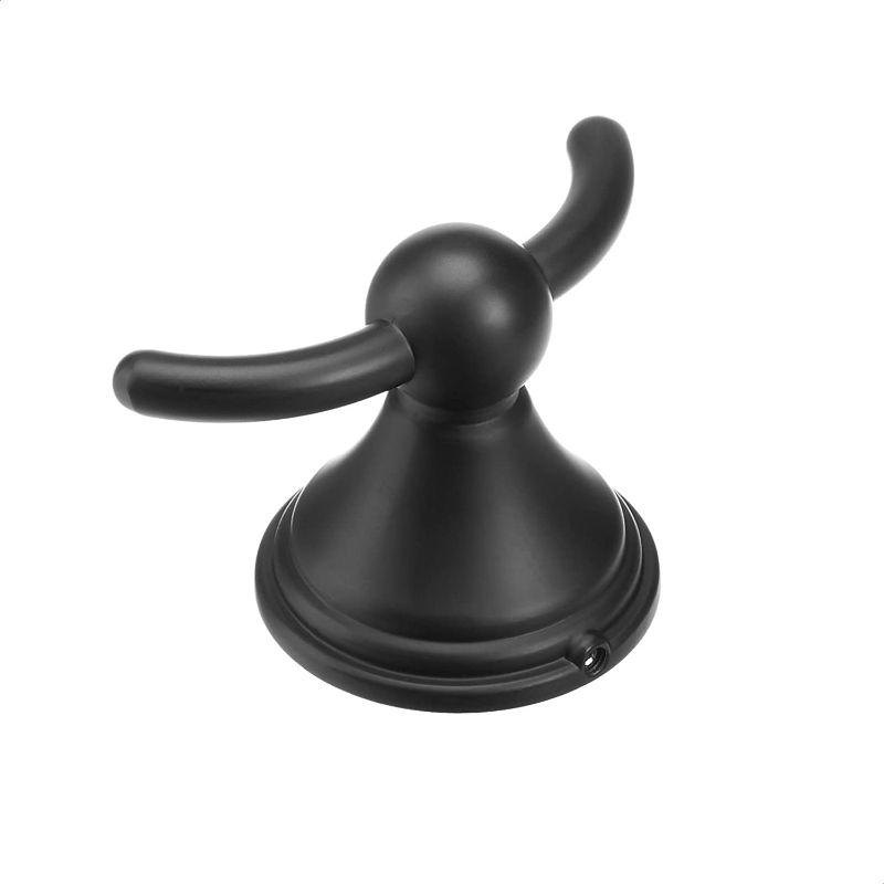 Photo 1 of  AB-BR806-FB Robe Hook-Modern, 1-Piece, 3.71 Inch, Flat Black  2 pack 
