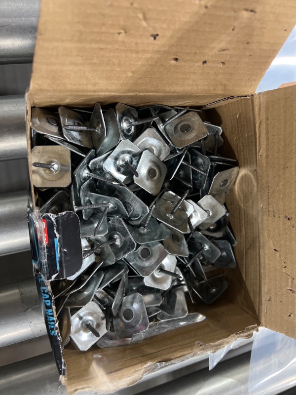 Photo 1 of #12 x 1 in. Metal Square Cap Roofing Nails (3 lb.-Pack)
