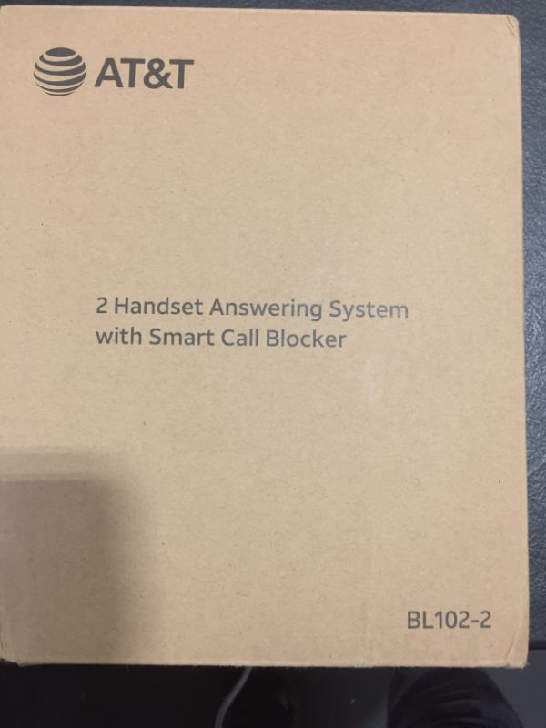 Photo 3 of AT&T BL102-2 DECT 6.0 2-Handset Cordless Phone for Home with Answering Machine, Call Blocking, Caller ID Announcer, Audio Assist, Intercom, and Unsurpassed Range, Silver/Black
