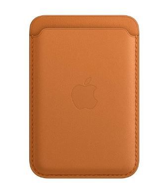 Photo 1 of Apple Leather Wallet with MagSafe (for iPhone) - Now with Find My Support - GOLDEN BROWN
