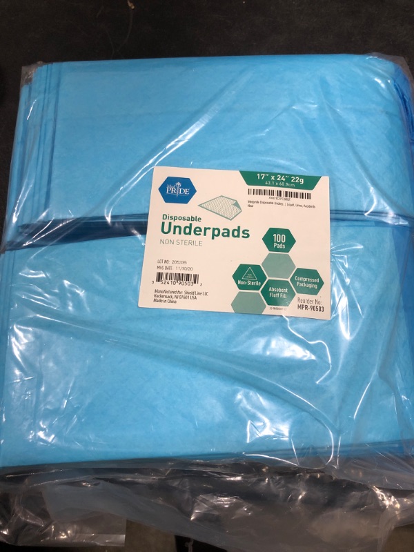 Photo 2 of  Protection Plus Disposable Underpads, 17" X 24" 300ct
