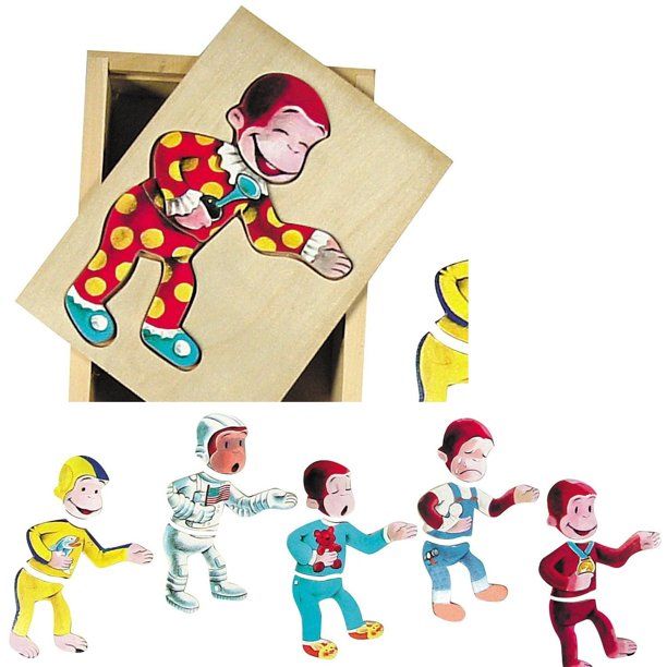 Photo 1 of Curious George Moody Puzzle - Jigsaw Puzzle by Schylling (CGMP)
