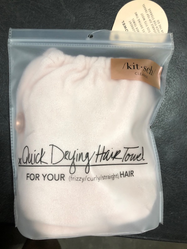 Photo 1 of Kitsch Microfiber Hair Towel Wrap for Women, Hair Turban for Drying Wet Hair, Easy Twist Hair Towels, Super Absorbent and Ultra Soft Microfiber Towel, Hair Wrap, (Blush)
