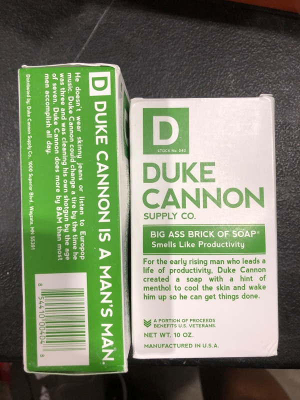 Photo 2 of 10 oz Duke Cannon Bar Soap Fresh Mint
