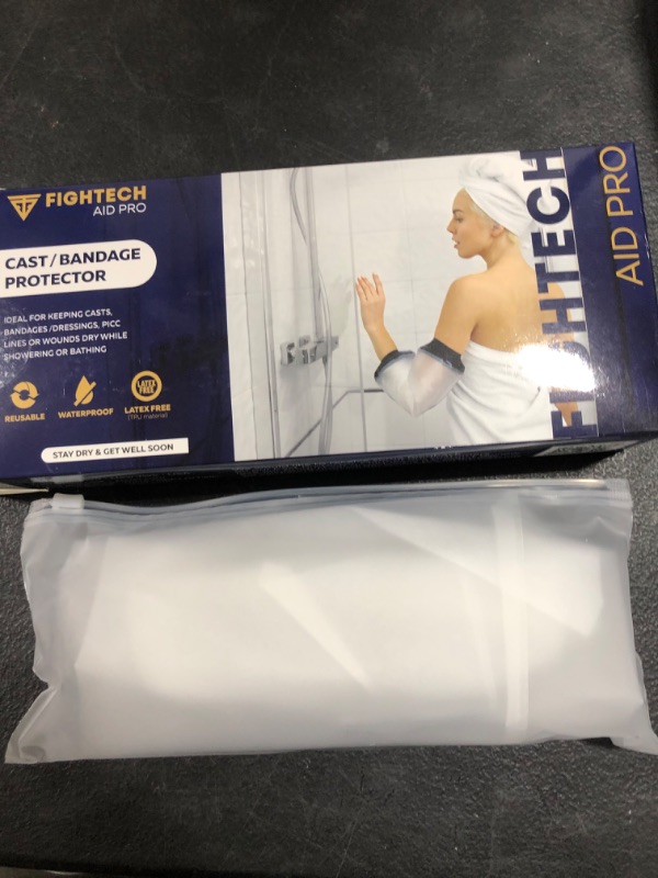 Photo 2 of 2 PACK PICC Line Shower Cover | Reusable IV & PICC Line Sleeve | Waterproof Cast Cover for Elbow | picc Line Covers for Upper Arm Wound, Bandage Dressing Protection (Weight: 120-170 pounds)
