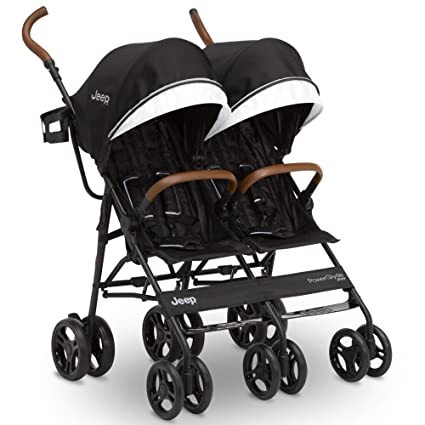 Photo 1 of Jeep PowerGlyde Plus Side x Side Double Stroller by Delta Children, Black
