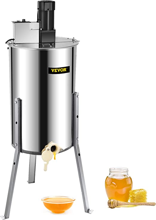 Photo 1 of BestEquip Electric Honey Extractor Separator 3 Frame Bee Extractor Stainless Steel Honeycomb Spinner Crank. Beekeeping Extraction Apiary Centrifuge Equipment
