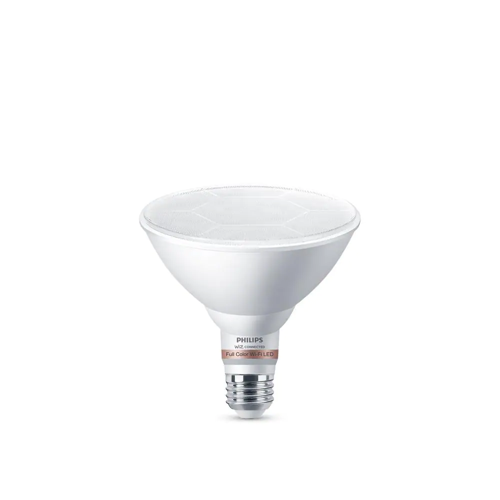 Photo 1 of Color and Tunable White PAR38 120W Equivalent Dimmable Smart Wi-Fi WiZ Connected LED Light Bulb
