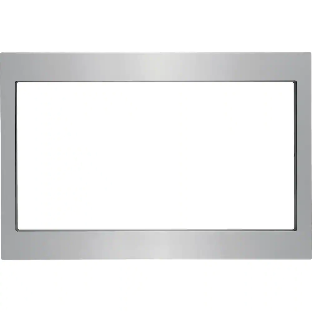 Photo 1 of 27 in. Trim Kit for Built-In Microwave Oven in Stainless Steel
