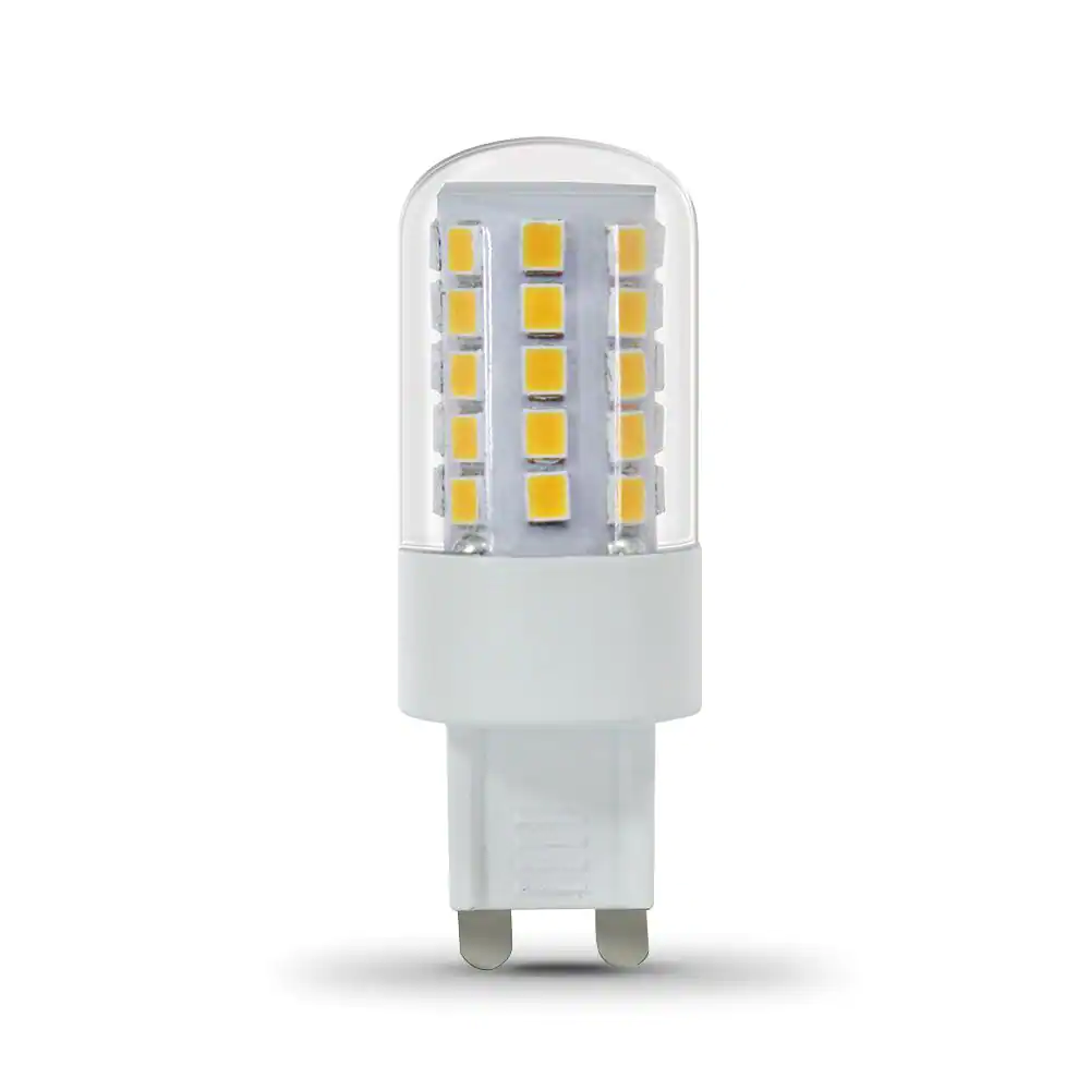 Photo 1 of 40-Watt Equivalent Bright White (3000K) T4 G9 Bi-Pin Base Decorative LED Light Bulb
