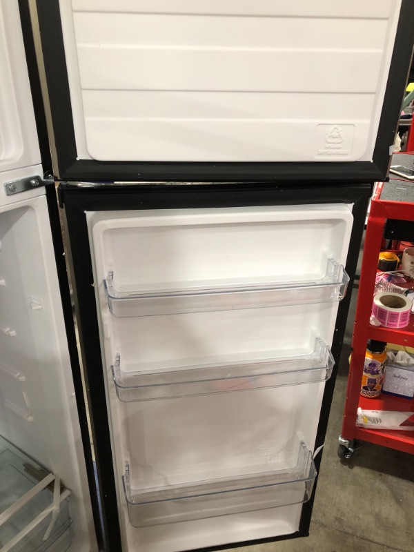 Photo 3 of 7.1 cu. ft. Top Freezer Refrigerator in Stainless Steel Look
