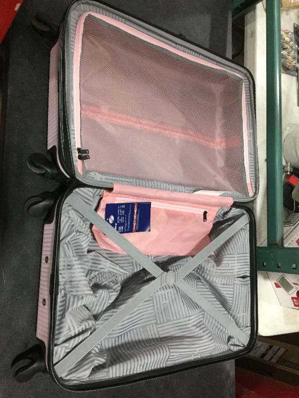 Photo 4 of American Tourister Stratum XLT Expandable Hardside Luggage with Spinner Wheels, Pink Blush, 
