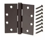 Photo 1 of 4-1/2 In. X 4-1/2 In. Oil-Rubbed Bronze Commercial Grade Door Hinge 4 pack 