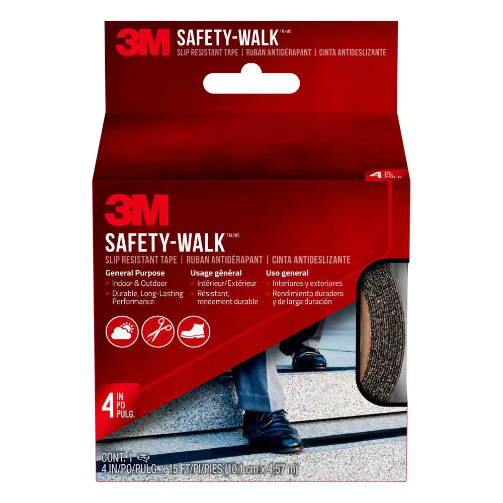 Photo 1 of 4 in. x 15 ft. Safety Walk Step and Ladder Tread Tape
