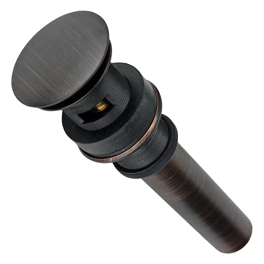 Photo 1 of 1.5 in. Overflow Pop-Up Bathroom Sink Drain, Oil Rubbed Bronze
