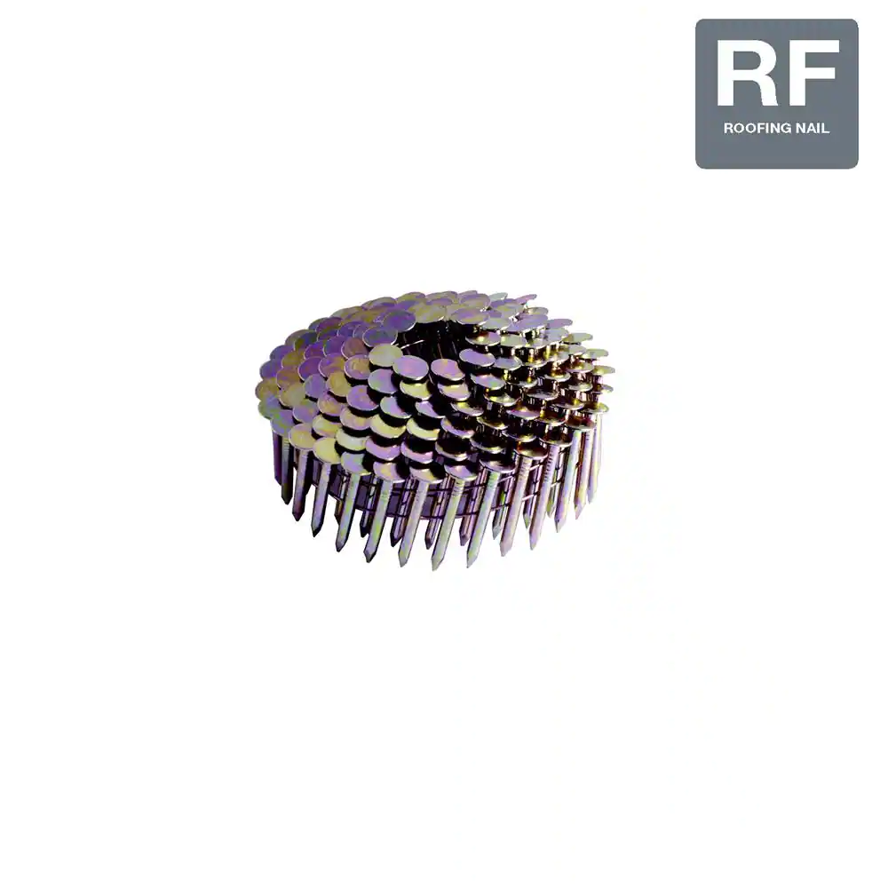 Photo 1 of 7/8 in. x 0.120 in. Electro-Galvanized Metal Coil Roofing Nails (7,200 per Box)
