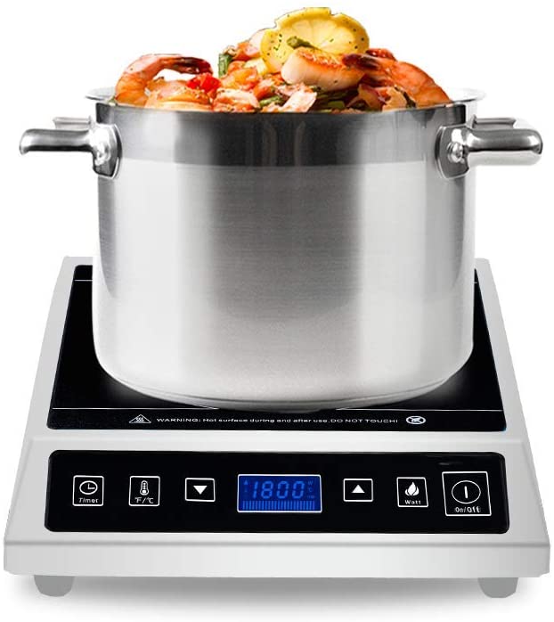 Photo 1 of Commercial induction Cooktop, Warmfod Electric Countertop Burner 1800W(120v) LCD Screen