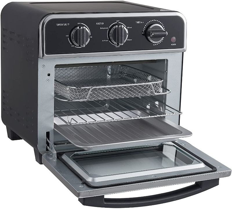 Photo 1 of Air Fryer Toaster Oven Combo 15 Quart, Ulit Convection Oven with Air Fry, Dehydrator, Bake, Broil and Toast Oil-Less Countertop Oven
