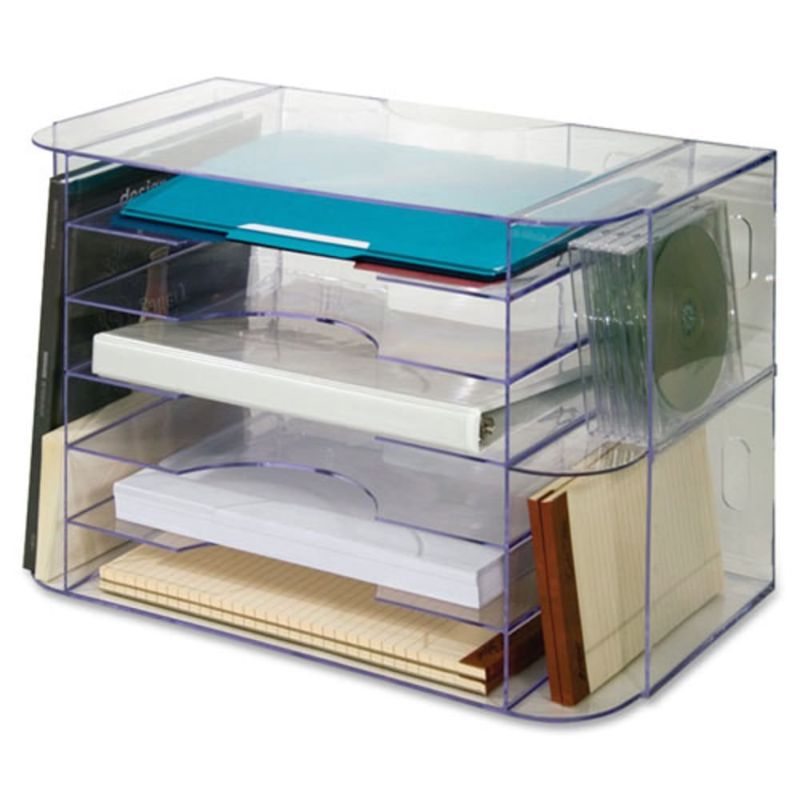 Photo 1 of Sparco 6-tray Jumbo Desk Sorter - 3 Pocket(s) - 12.3in Height x 18.1in Width x 10in Depth