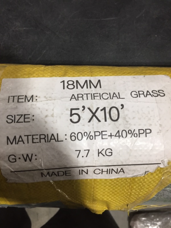 Photo 1 of Artificial Grass 5 FT x 10 FT ( 50 Square ft ) Synthetic Thick Lawn Astro Turf Carpet