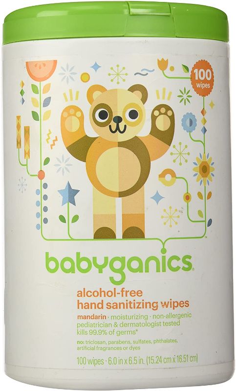 Photo 1 of Babyganics Alcohol-Free Hand Sanitizing Wipes Canister Mandarin- 100ct
