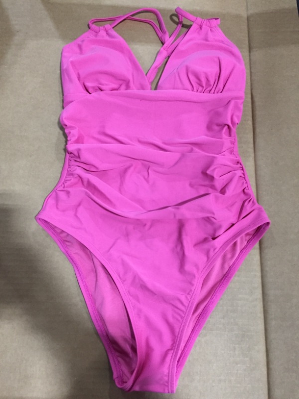 Photo 2 of CUPSHE Seaside Holiday Double Straps Side Shirred One Piece Swimsuit (M)
