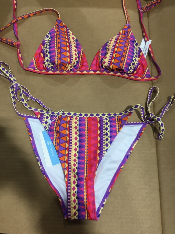 Photo 1 of CUPSHE Boho Print Triangle Bikini (L)
