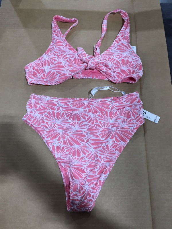 Photo 2 of Arlette Floral Bunny Tie High Waisted Bikini (M)
