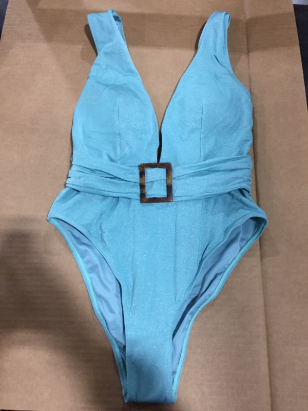 Photo 2 of Charmed Romance Deep V One Piece Swimsuit (M)
