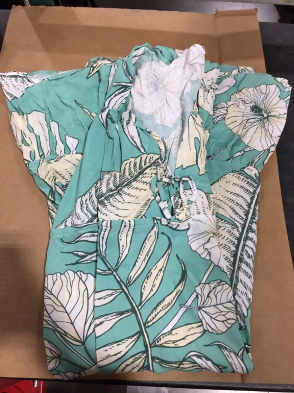 Photo 2 of Ariadne Tropical Ruffle Hem Dress (XL)
