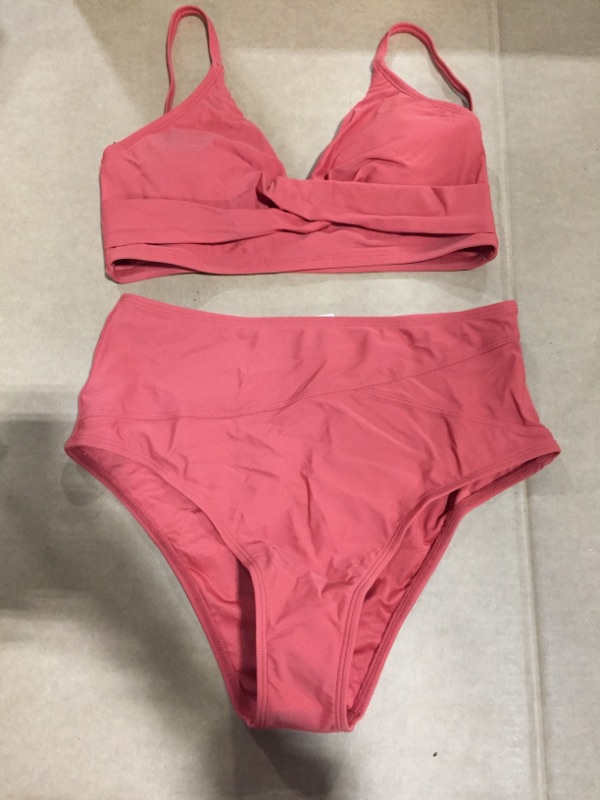 Photo 2 of CUPSHE Marsala Twist High Waisted Bikini (M)
