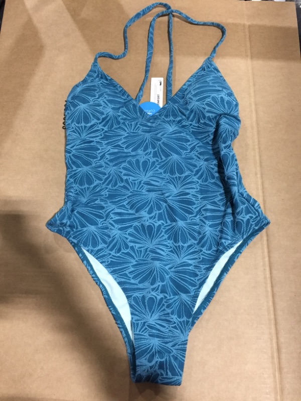 Photo 2 of CUPSHE Flourishing Floral Plunge One Piece Swimsuit (S)
