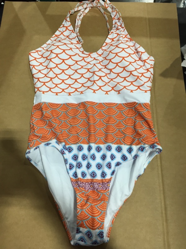 Photo 2 of CUPSHE Beautiful World Print One Piece Swimsuit (L)
