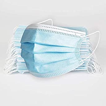 Photo 1 of Disposable Non-Woven Protective Mask for Adult (50 Pieces)
