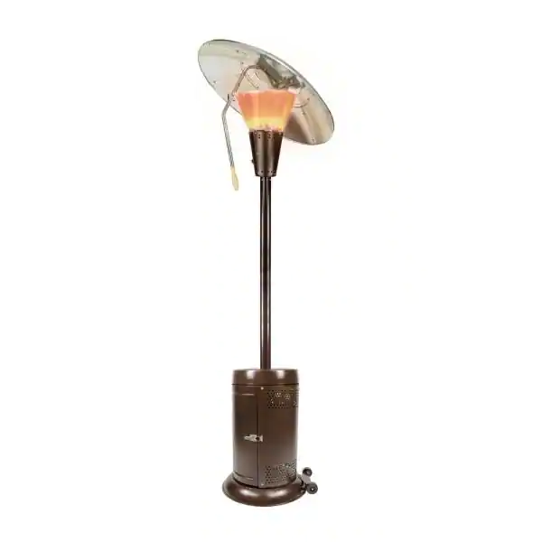 Photo 1 of 38,200 BTU Bronze Heat-Focusing Propane Gas Patio Heater
