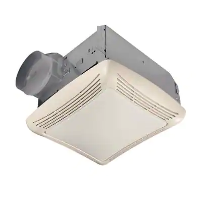 Photo 1 of 50 CFM Ceiling Bathroom Exhaust Fan with Light
