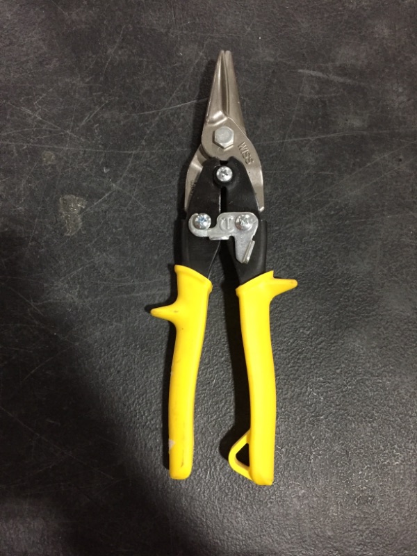 Photo 2 of 9-3/4 in. Compound Action Straight Cut Aviation Snips
