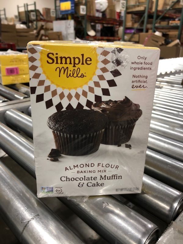 Photo 3 of 2 PACK- Simple Mills Almond Flour Baking Mix, Gluten Free Chocolate Cake Mix, Muffin pan ready, Made with whole foods (Packaging May Vary) , 11.2 Ounce (Pack of 3)- BEST BY 11/2021 EXPIRED
