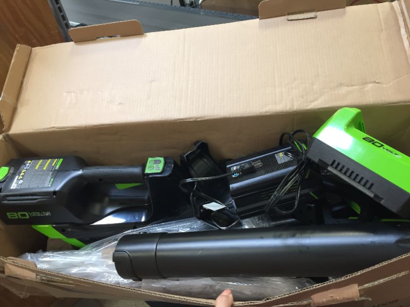 Photo 8 of Greenworks Pro 80V Cordless Brushless String Trimmer + Leaf Blower Combo, 2Ah Battery and Charger Included STBA80L210
