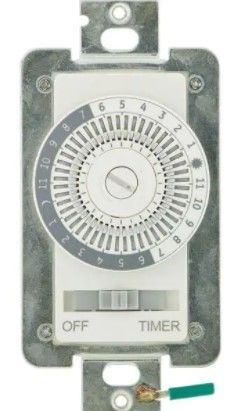 Photo 1 of 15 Amp 24-Hour Indoor In-Wall Mechanical Timer Switch (3 PACK)
