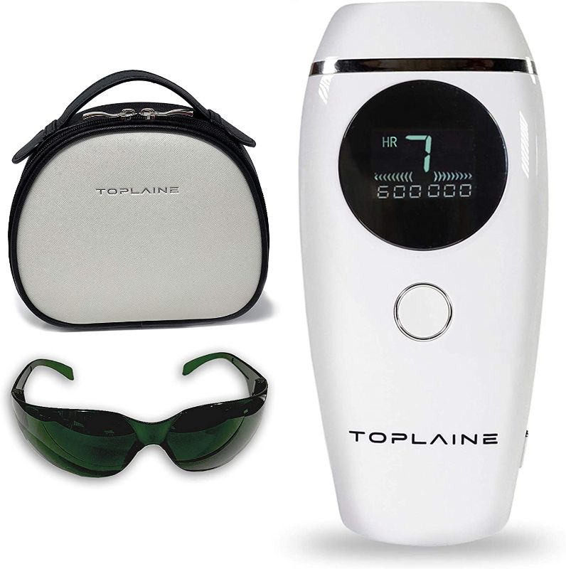 Photo 1 of Toplaine Laser Hair Removal Device - Potent 600.000 IPL Permanent Hair Remover for Women - Easy to Use Home Face & Body Hair Removal Kit – Pain-Free and Most Convenient Hair Removal Epilator (White)

