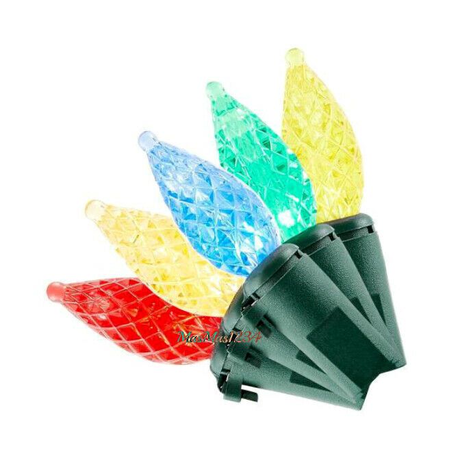 Photo 1 of 50-Light Multi Color LED C3 Light Set Bright, Dazzling Holiday Long Lasting