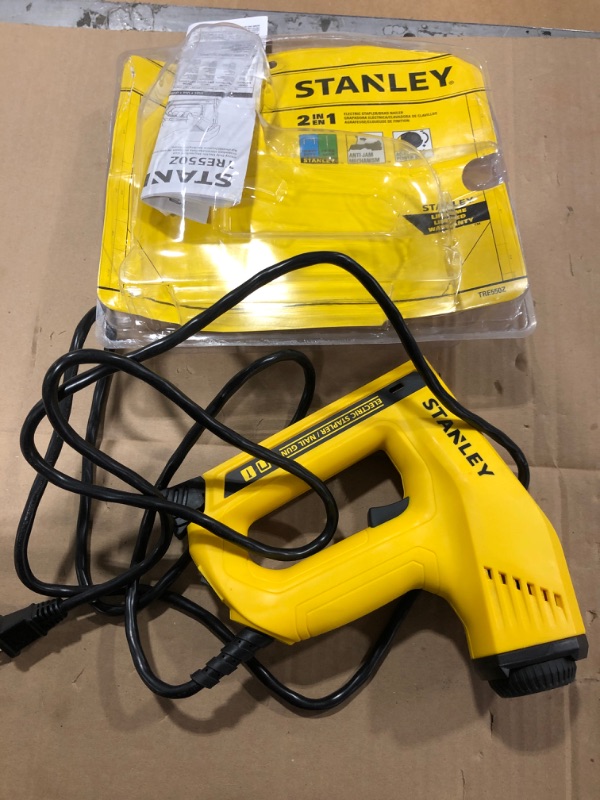 Photo 2 of STANLEY Nail Gun, Electric Staple, 1/2-Inch, 9/16-Inch and 5/8-Inch Brads (TRE550Z)
