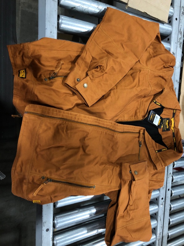 Photo 2 of DEWALT Decatur Men's Size X-Large Tan Cotton/Lycra Jacket