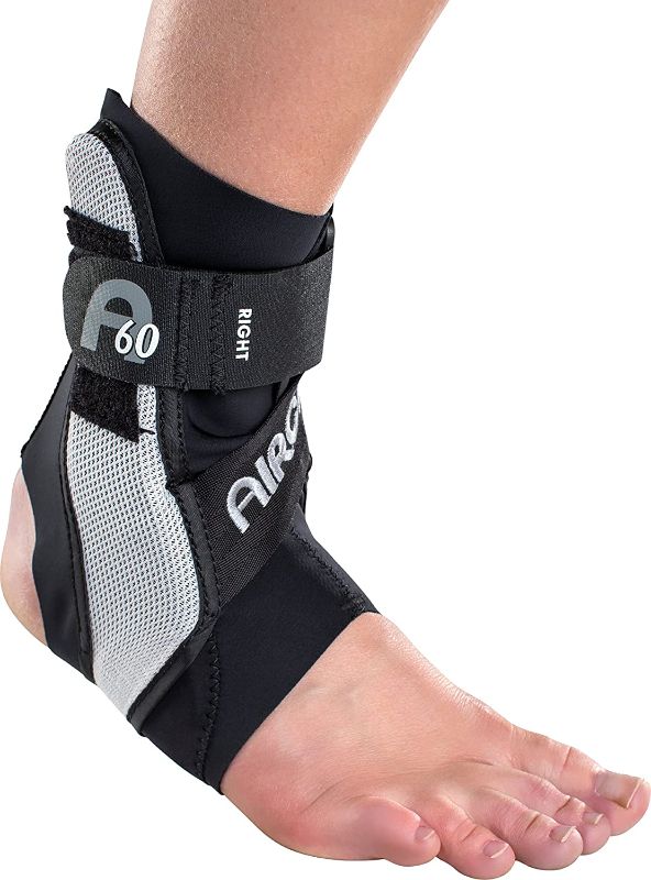 Photo 1 of Aircast A60 Ankle Support Brace, Right Foot, Black, Medium
