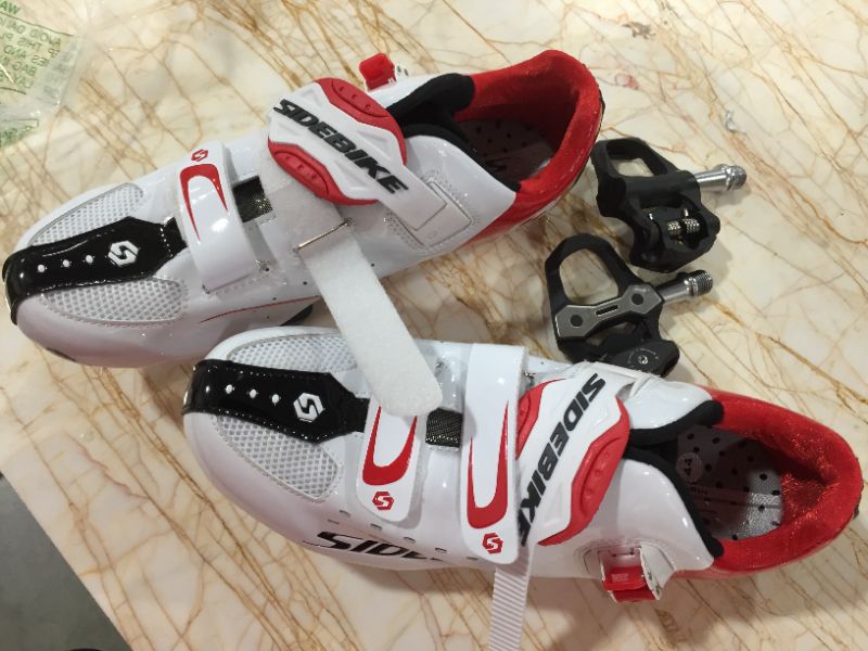 Photo 3 of 21Grams SIDEBIKE Men's Cycling Shoes,Breathable Cushioning Road Bike Shoes with Pedals & Cleats
