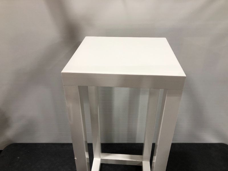 Photo 1 of 16L x 16W X 36H INCHES WHITE WOOD NIGHTSTAND